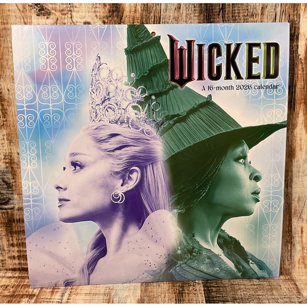 Wicked 2026 16 Month Wall Calandar *NEW*